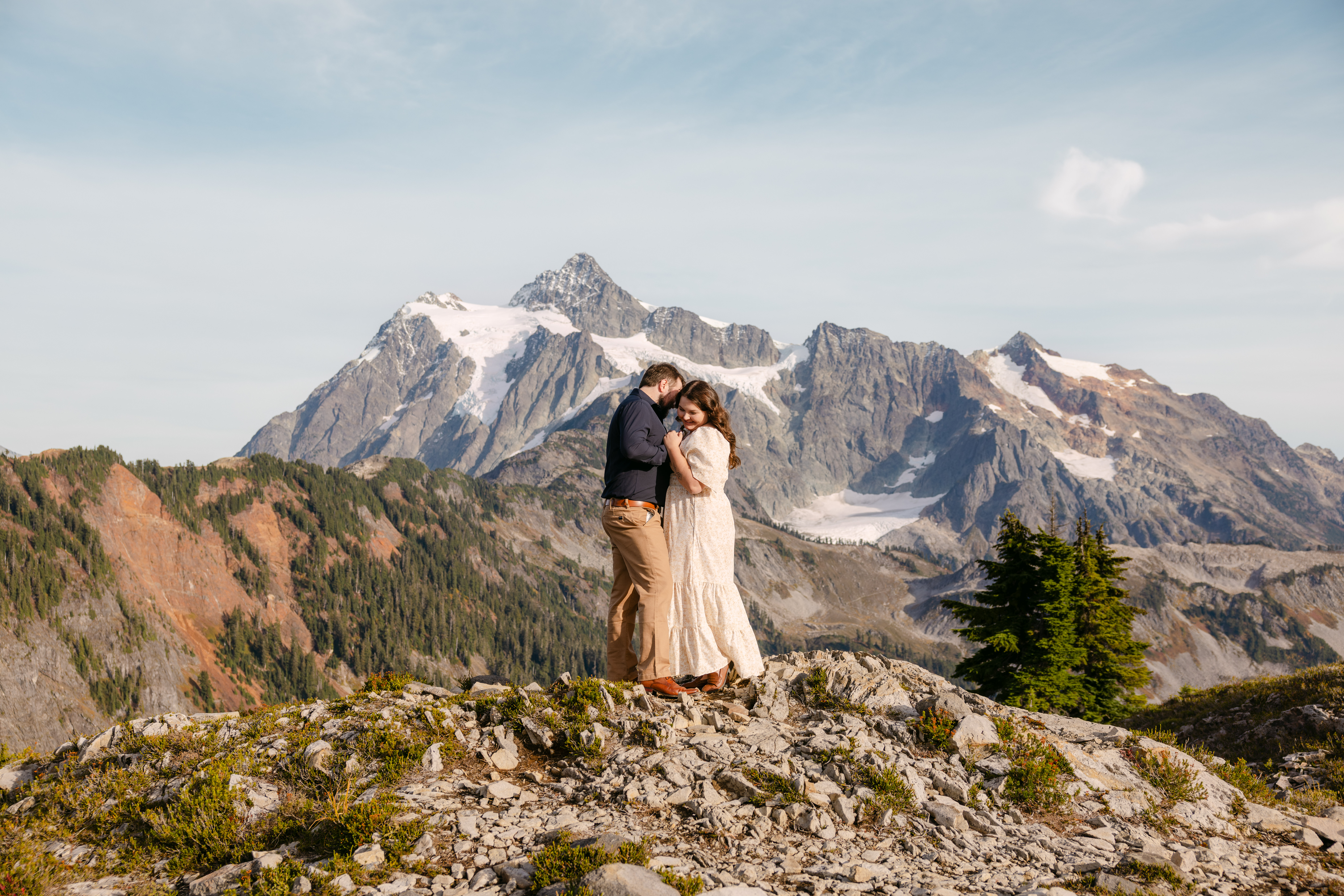 Fall Engagement Session at Artist Point, Mount Baker, Washington.